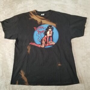 VTG 1999 90s Bettie Page She Devil T Shirt Delta XL BMP Productions BLEACHED